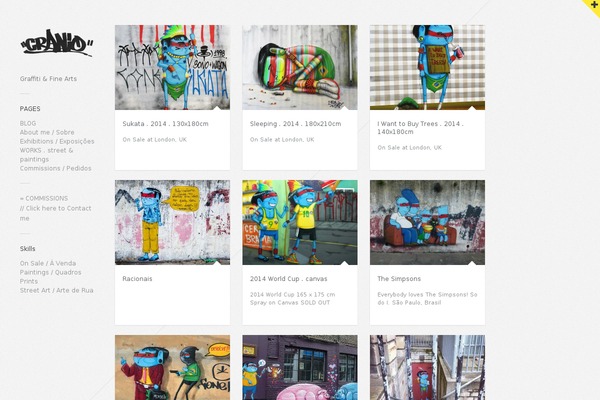 Gridlocked theme site design template sample