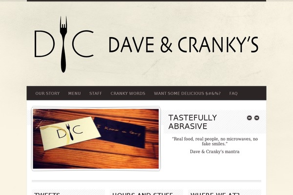 Diner theme site design template sample