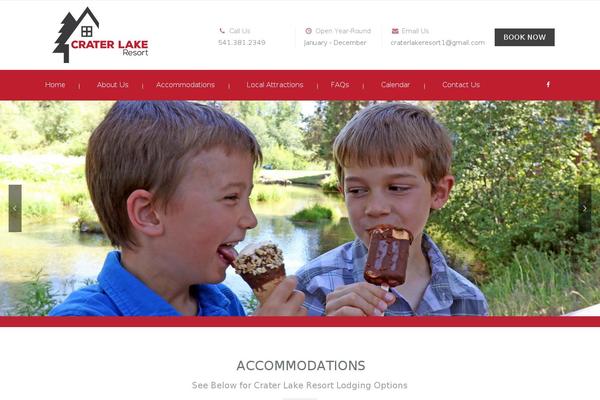 Campingvillage theme site design template sample