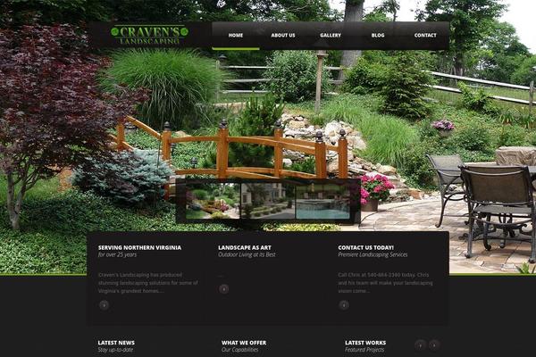 cravenslandscaping.com site used Theme1598