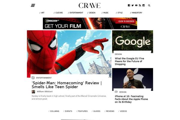 craveonline theme websites examples