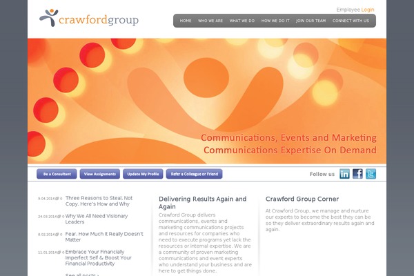 crawfordgroup.com site used Bosspress