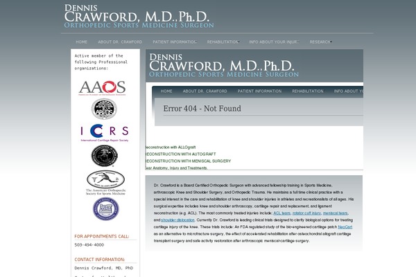 crawfordsportsmedicine.com site used Ire