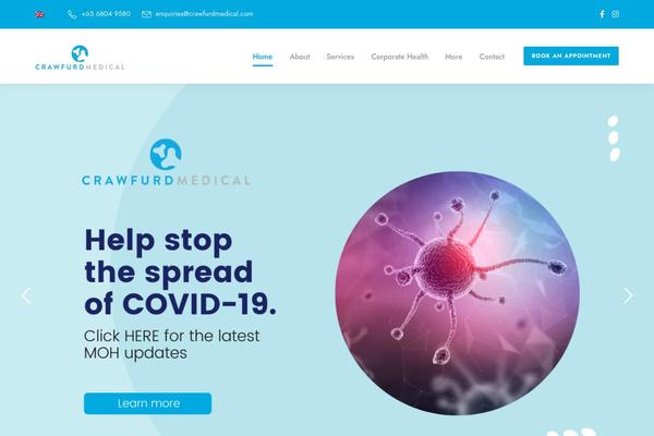 Mediz theme site design template sample