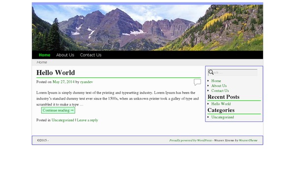 Weaver Xtreme theme site design template sample