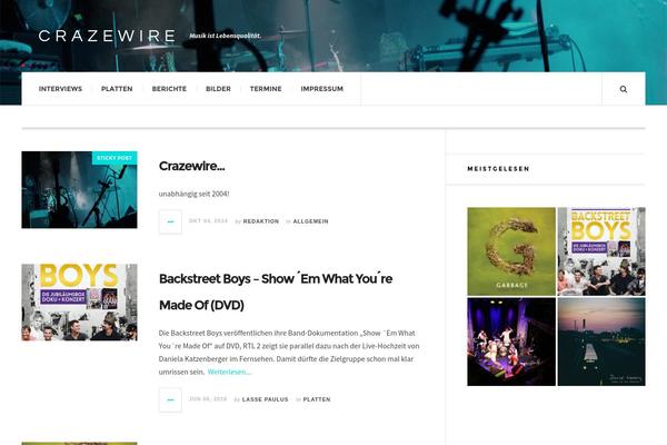 JustWrite theme site design template sample