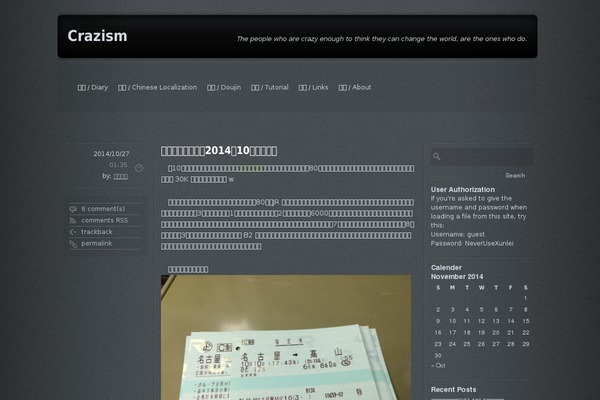 Site using Wp-markdown plugin