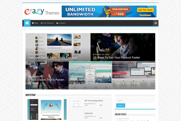 Lucky theme site design template sample