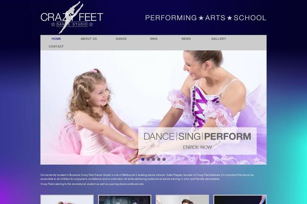 crazyfeetdance.com.au site used Vibez