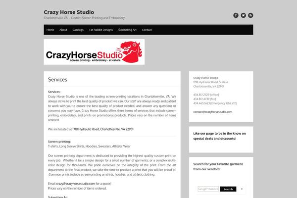 The Box theme site design template sample