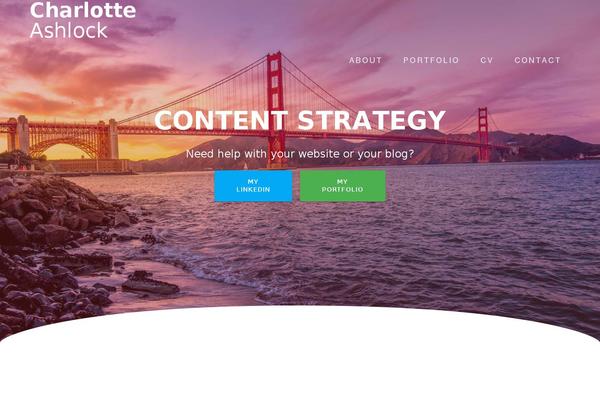 One Page Express theme site design template sample