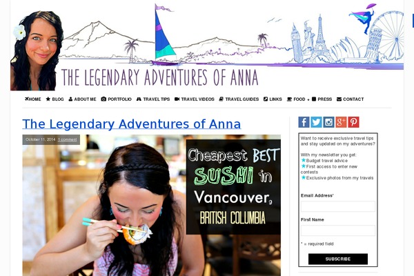 crazyintherain.com site used Noemi-child