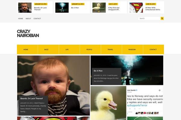 Block Magazine theme site design template sample