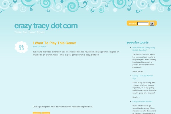 crazytracy.com site used Brand New Day