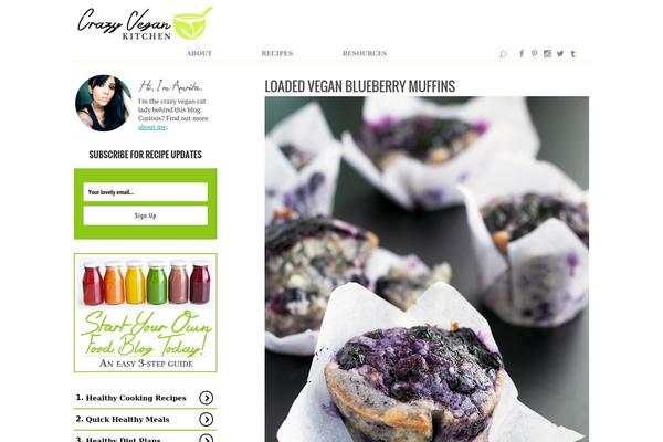 Foodie Pro theme site design template sample