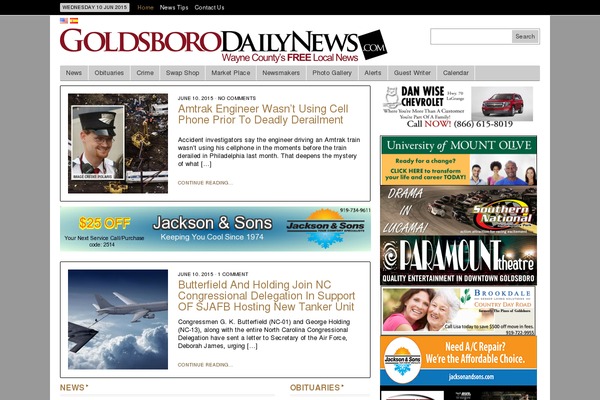 Deadline theme site design template sample