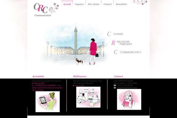 Crc theme site design template sample