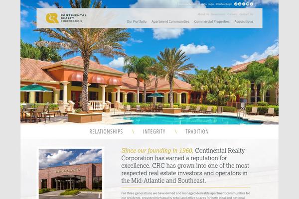Crc theme site design template sample