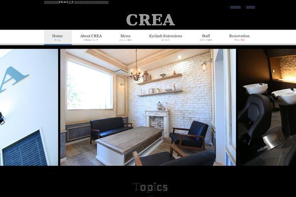 Crea theme site design template sample