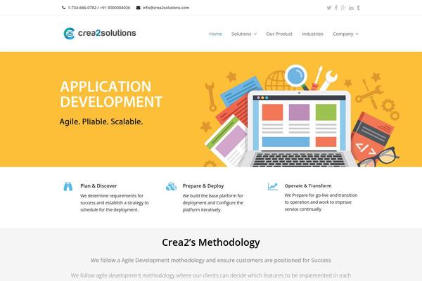 Total theme site design template sample