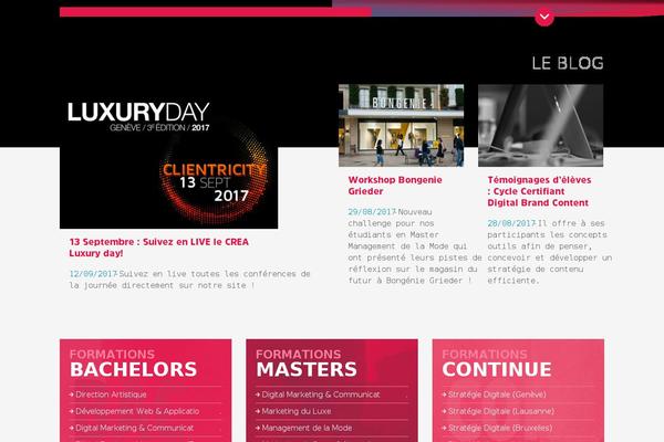 Crea theme site design template sample