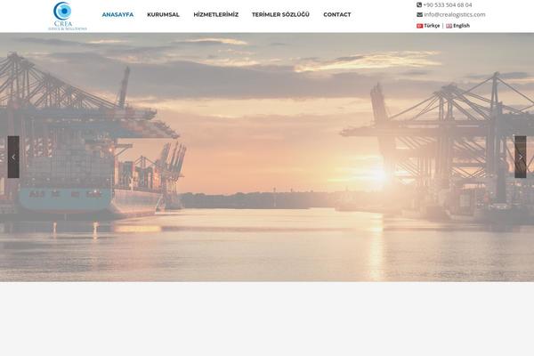 Crea theme site design template sample