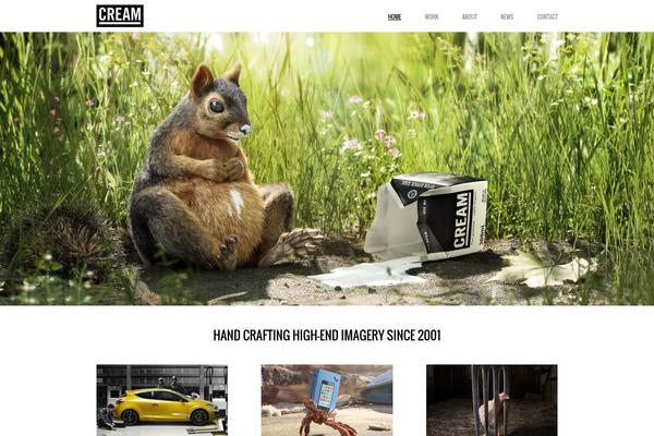 LENS theme site design template sample