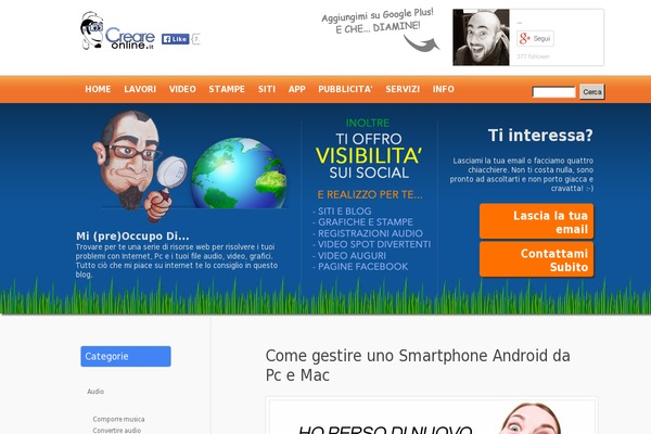 pacify theme site design template sample