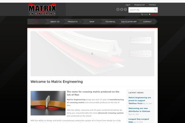 matrix theme site design template sample