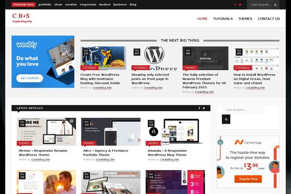Site using Anthemes-reviews plugin