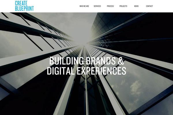 Blueprint theme site design template sample