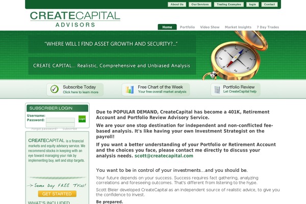 createcapital.com site used Createcapital