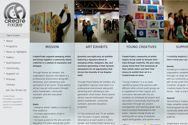 createfixate.com site used Horizontall