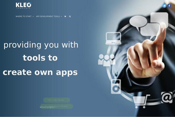 KLEO theme site design template sample