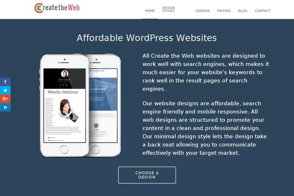 Site using Genesis Simple Share plugin