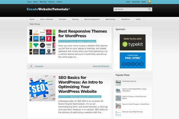 Convergence theme site design template sample