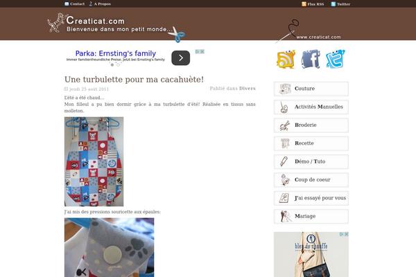 creaticat.com site used Creaticattheme