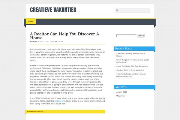 Living Journal theme site design template sample