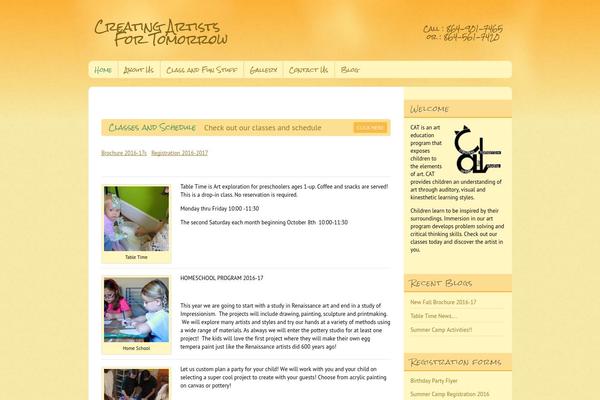 creatingartistsfortomorrow.com site used Sunny-kids-wordpress