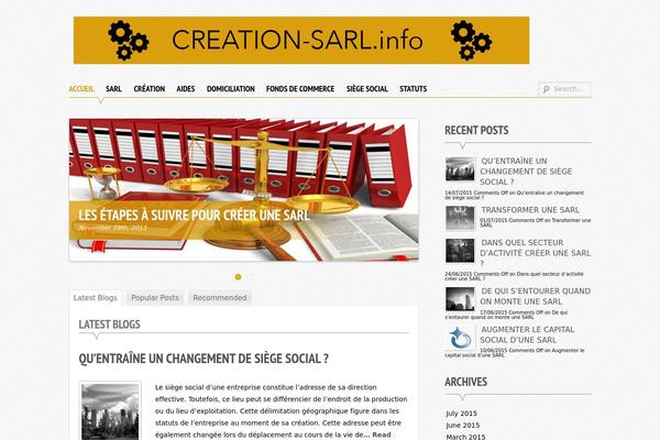 Supernova theme site design template sample