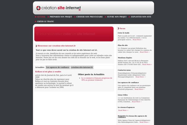 Options theme site design template sample