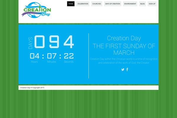Count Down theme site design template sample