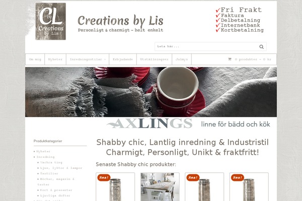 creationsbylis.se site used Canvas59