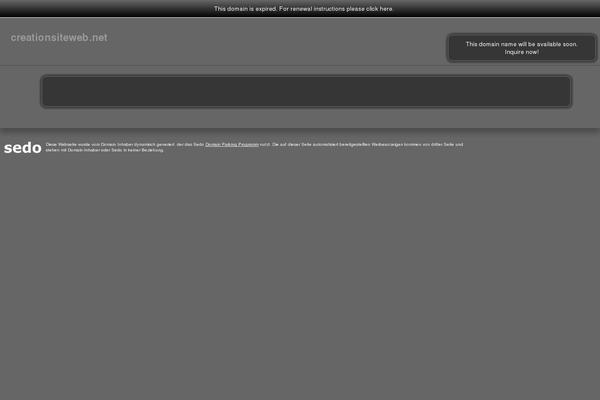 creationsiteweb.net site used Creationsiteweb