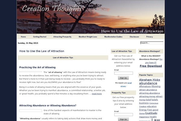 Abundance theme site design template sample