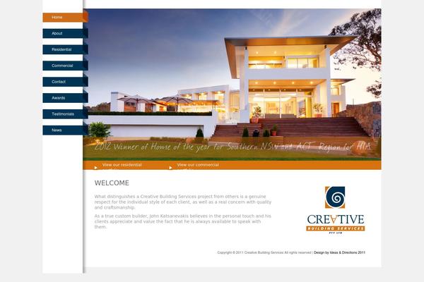 Cbs theme site design template sample