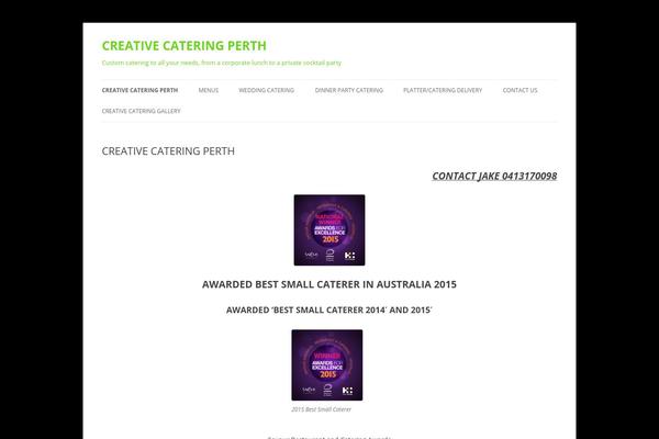 Twenty Twelve theme site design template sample
