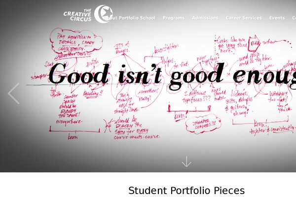 circus theme websites examples