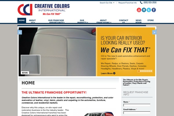 Cci theme site design template sample