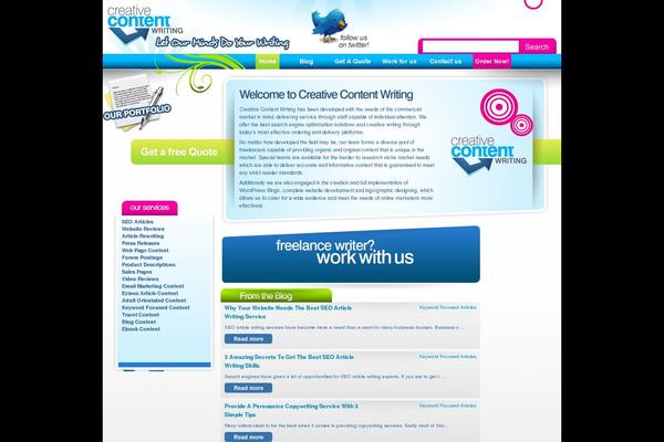 Creative theme site design template sample